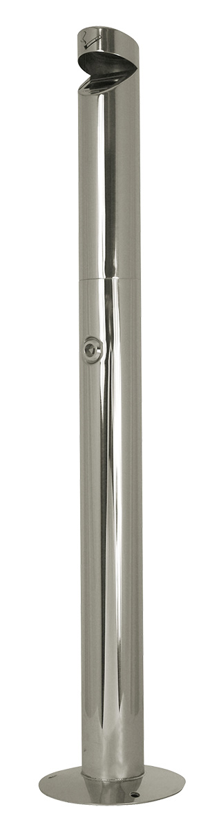 TOTEM tubular inox con cubierta 1,1L